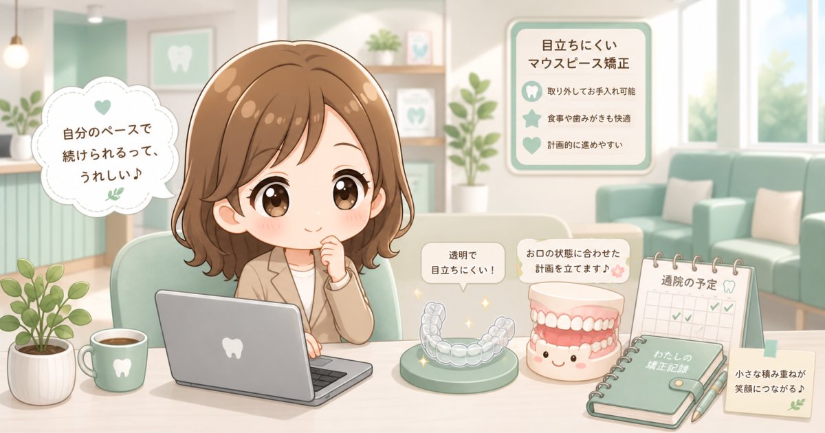 大人で歯並びを治したい社会人へ！仕事と両立できる目立たない矯正法